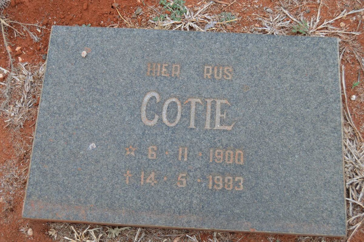 SWART Cotie 1900-1983