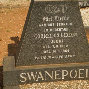 SWANEPOEL Cornelius Gideon 1952-1964