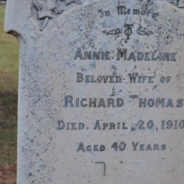 THOMAS Annie Madeline -1910