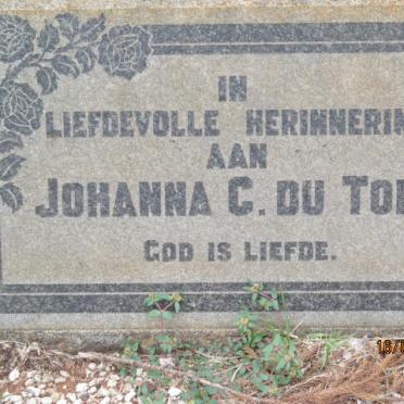 TOIT Johanna C., du