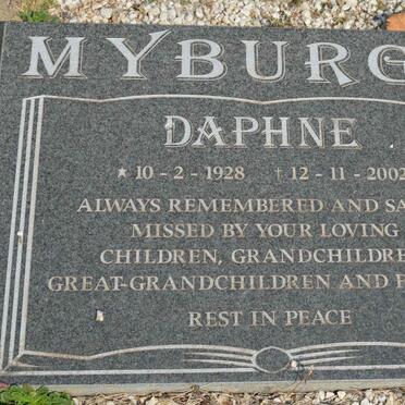 MYBURGH Daphne 1928-2002