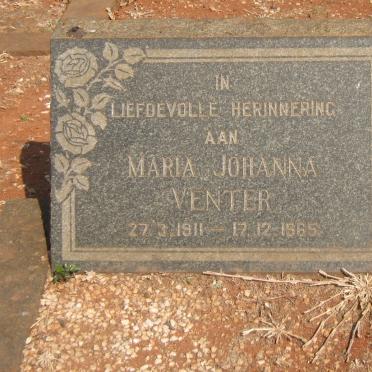 VENTER Maria Johanna 1911-1965