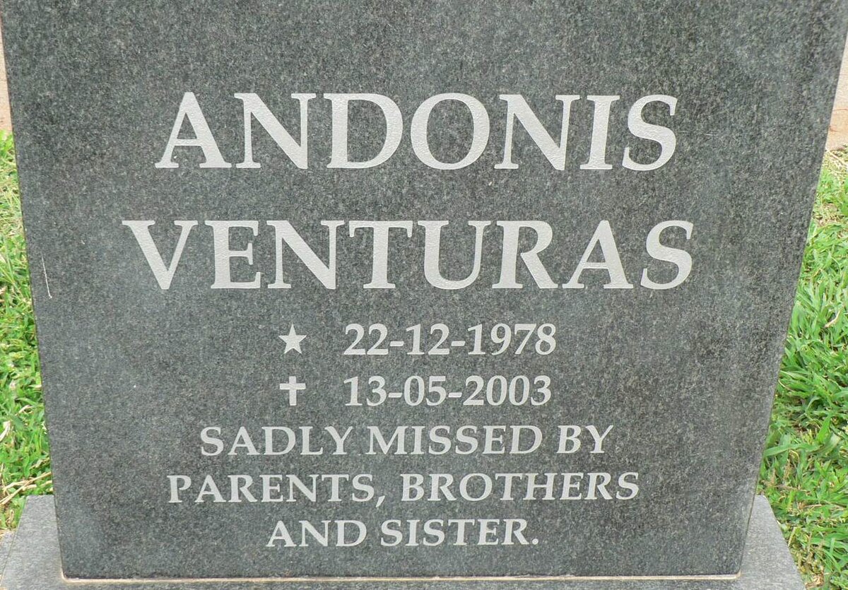 VENTURAS Andonis 1978-2003