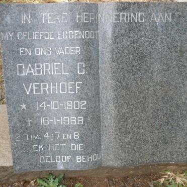 VERHOEF Gabriel C. 1902-1968
