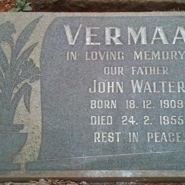 VERMAAK John Walter 1909-1955