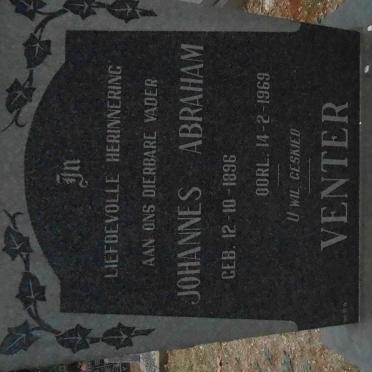 VENTER Johannes Abraham 1896-1969