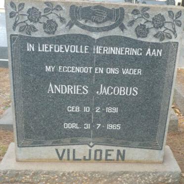 VILJOEN Andries Jacobus 1891-1965