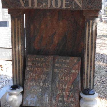 VILJOEN Petrus Lodevikus 1933-199? &amp; Minie Louisa 1935-1993