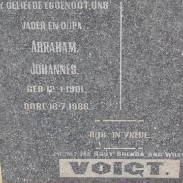 VOIGT Abraham Johannes 1901-1966