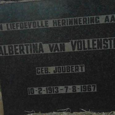 VOLLENSTEE Albertina, van nee JOUBERT 1913-1967