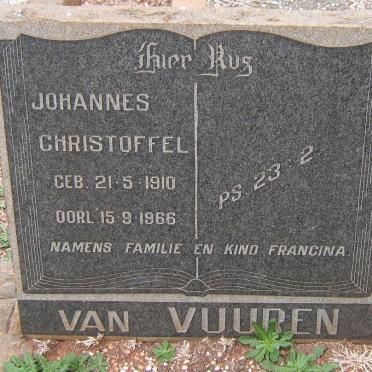 VUUREN Johannes Christoffel, van 1910-1966