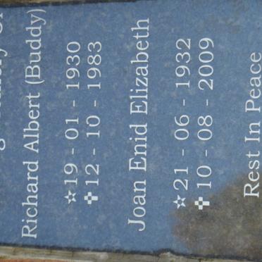 WALKER Richard Albert 1930-1983 &amp; Joan Enid Elizabeth 1932-2009