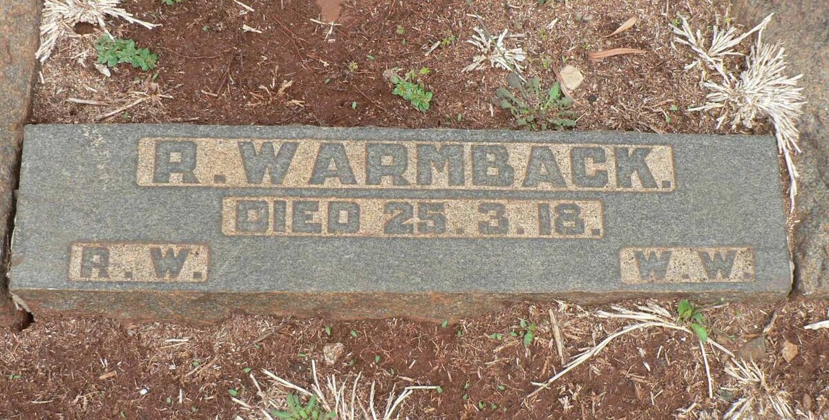 WARMBACK R. -1918