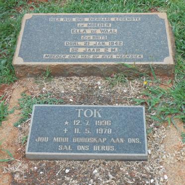 WAAL Ella, de nee BRITS -1942 :: ? Tok 1936-1978