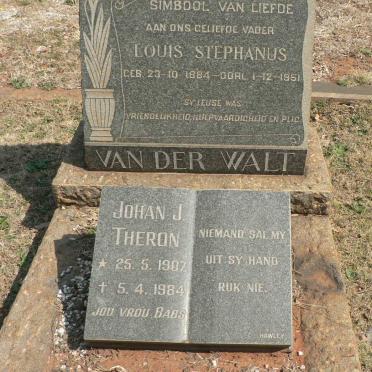 WALT Louis Stephanus, van der 1884-1951 :: THERON Johan J. 1907-1984