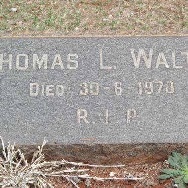 WALTER Thomas L. -1970