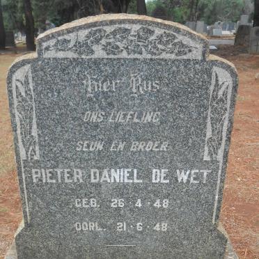 WET Pieter Daniel, de 1948-1948