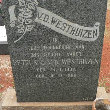 WESTHUIZEN Petrus J., v.d. 1907-1966