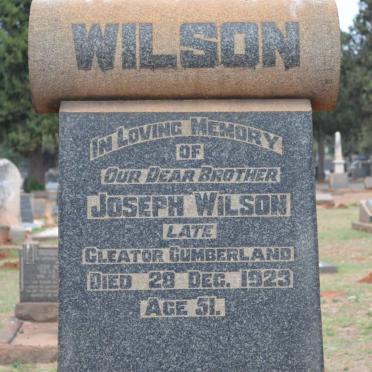 WILSON Joseph -1923