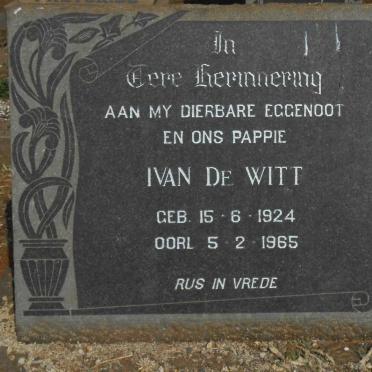 WITT Ivan, de 1924-1965