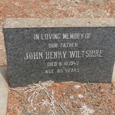 WILTSHIRE John Henry -1943