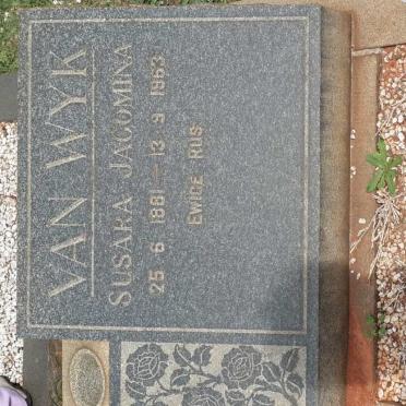 WYK Susara Jacomina, van 1881-1963