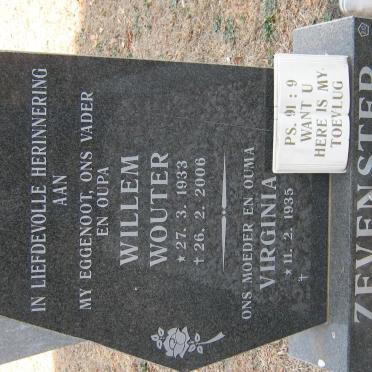 ZEVENSTER Willem Wouter 1933-2006 &amp; Virginia 1935-