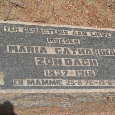 ZONDAGH Maria Catharina 1837-1918 :: ? Mammie 1876-1949