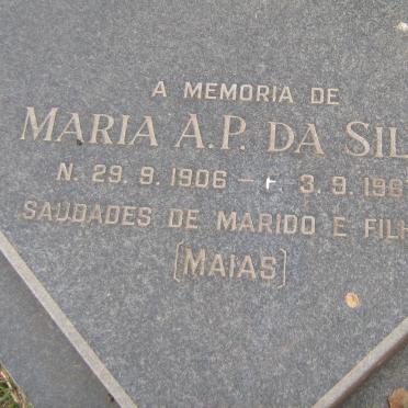 ? Manuel 1918-1980 &amp; Maria A.P DA SILVA 1906-1967