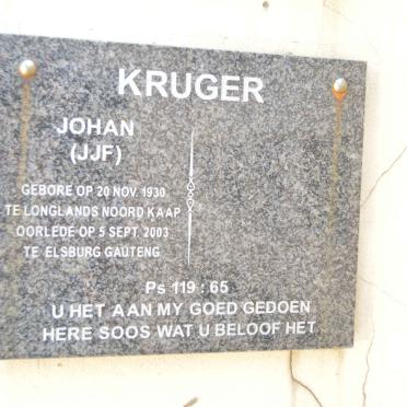 KRUGER J.J.F. 1930-2003