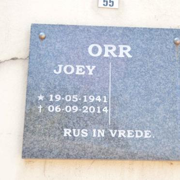 ORR Joey 1941-2014