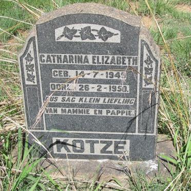 KOTZE Catharina Elizabeth 1949-1950