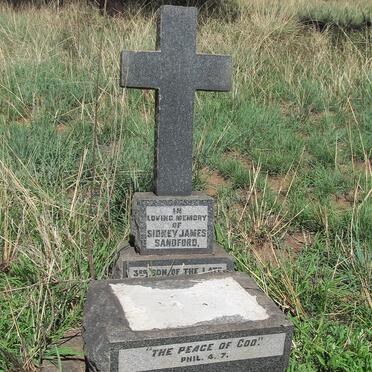SANDFORD Sidney James -1921