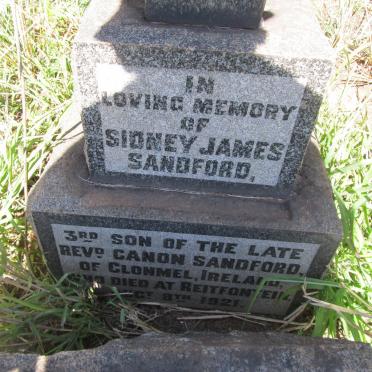 SANDFORD Sidney James -1921