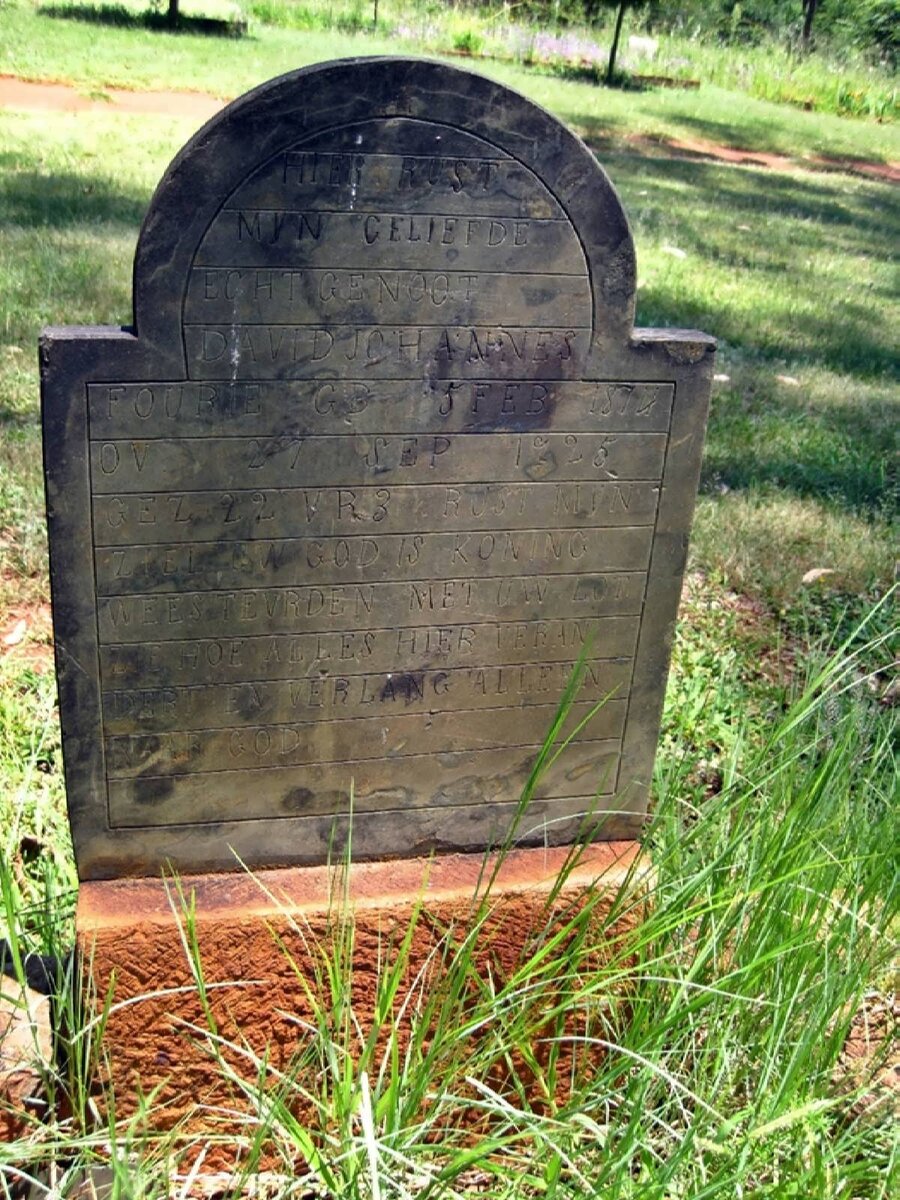 FOURIE David Johannes 1874-1925