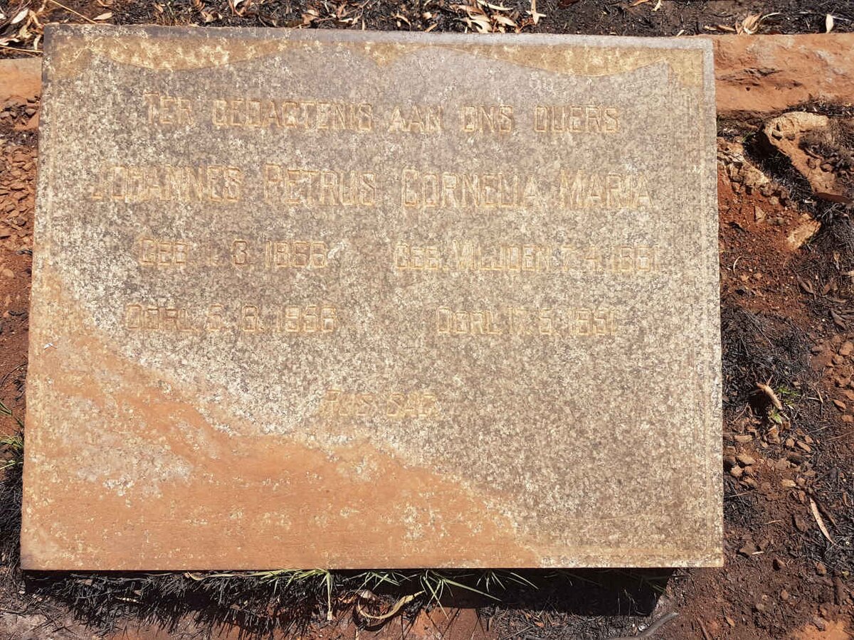 BRUWER Johannes Petrus 1866-1956 &amp; Cornelia Maria VILJOEN 1861-1951