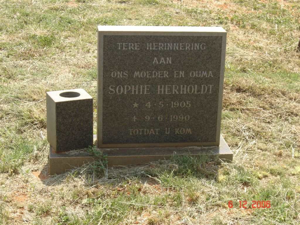 HERHOLDT Sophie 1905-1990