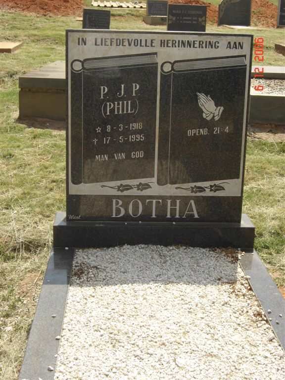 BOTHA P.J.P. 1918-1995