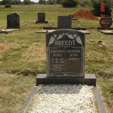 BREEDT Marthinus Petrus 1916-2000 &amp; Gertruida Jacoba COMBRINCK