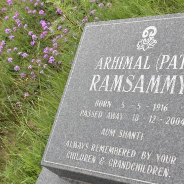 RAMSAMMY Arhimal 1916-2004