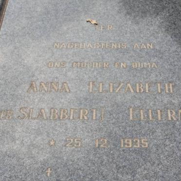 Anna Elizabeth ELLERMAN nee SLABBERT 1935-
