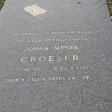 CROESER Johan Meyer 1941-1986