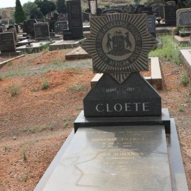 CLOETE GRAVE