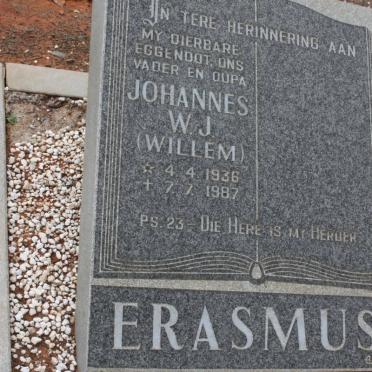 ERASMUS Johannes W.J. 1936-1987