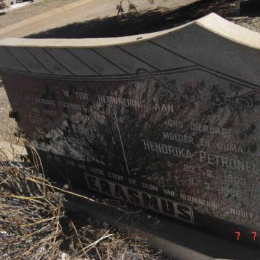 ERASMUS Gert Johan Daniel 1894-1978 &amp; Hendrika Petronella 1903-1988