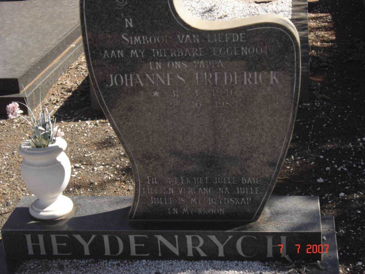 HEYDENRYCH Johannes Frederik 1946-1984