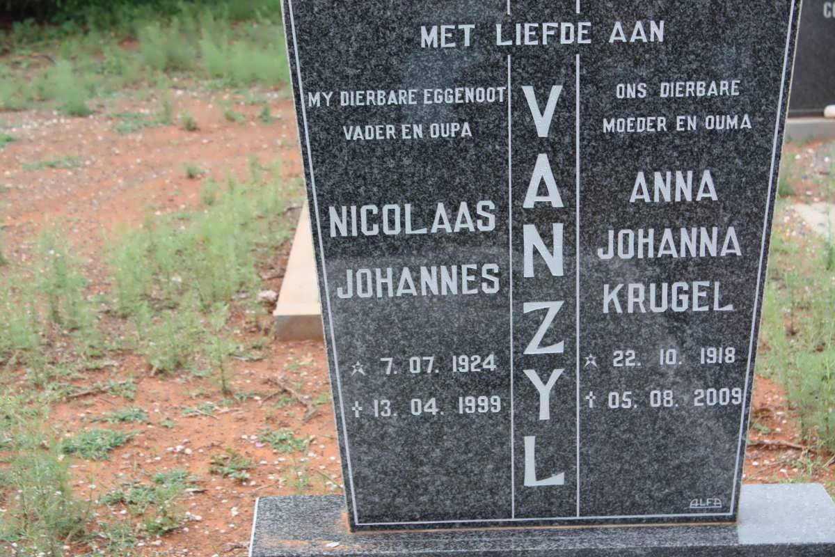 ZYL Nicolaas Johannes, van 1924-1999 &amp; Anna Johanna KRUGEL 1918-2009