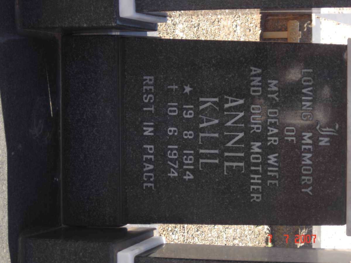 KALIL Annie 1914-1974