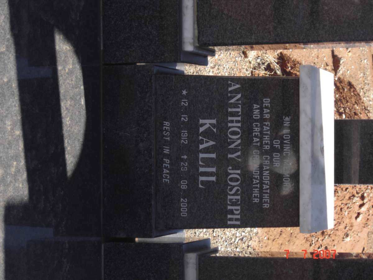 KALIL Anthony Joseph 1912-2000