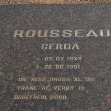 ROUSSEAU Gerda 1933-1991
